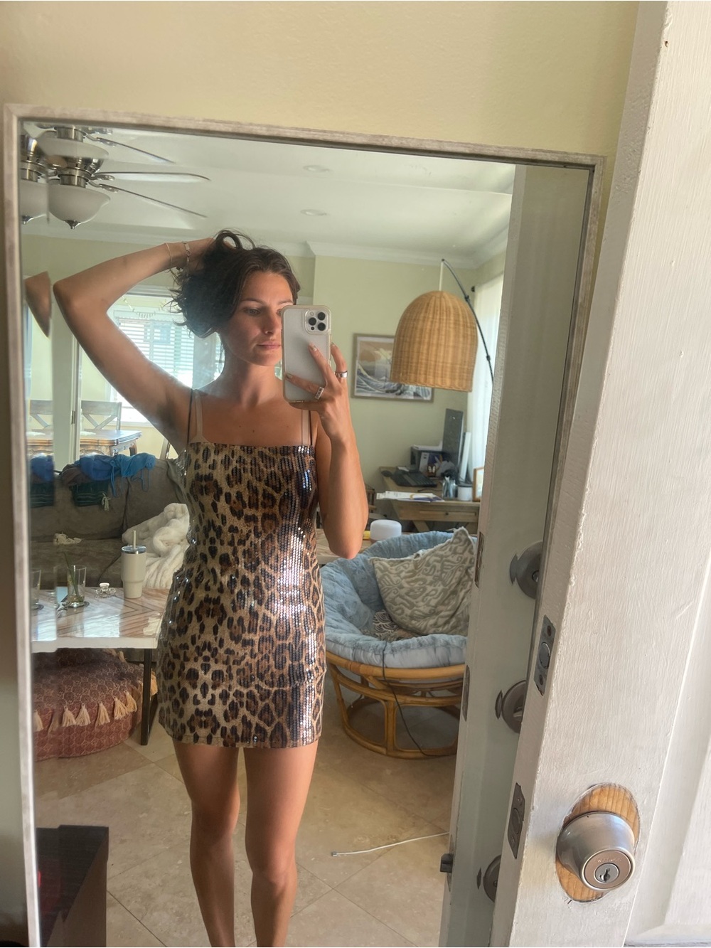 Forever 21 Leopard Print Mini Dress - Brown and Black